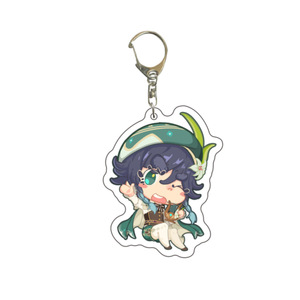 Llavero personalizado de dibujos animados, accesorios colgantes de Anime, <span class=keywords><strong>Genshin</strong></span> Keying, acrílico de impacto, venta al por mayor - Product Image 4