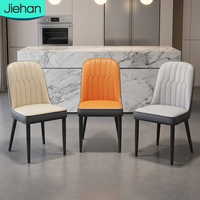 Chaises de salle à manger en cuir de luxe modernes, style nordique, meubles de salle à manger en bois, ensemble de table à manger, chaises de salle à manger pour 6 personnes