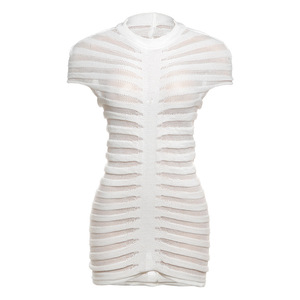 Robe courte moulante à col rond en tricot sexy pour femmes, nouvelle collection automne 2023, <span class=keywords><strong>SXE</strong></span> - Product Image 6