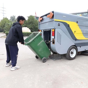 Balayeuse de voirie électrique à quatre roues avec aspiration haute pression, balayeuse de <span class=keywords><strong>sol</strong></span>, <span class=keywords><strong>balai</strong></span> motorisé, alimentée par batterie, bac à poussière de 240 L - Product Image 6