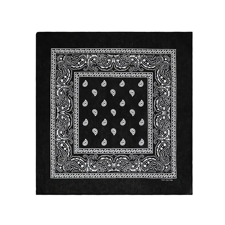 Bandanas hip-hop fleur de cajou pour femmes poche carré tête cou écharpe bracelet mouchoir hommes