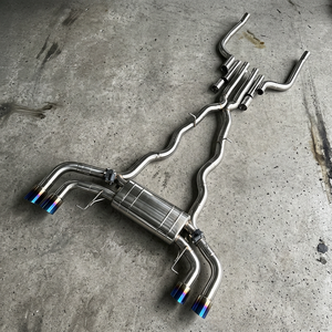 Sistema de Escape Catback Valvetronic de Acero Inoxidable para BMW M550i G30 G31 N63 4.4L V8 Twin Turbo con Válvula Remota y Puntas Cuádruples - Product Image 4