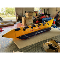 Bote Inflable de PVC THL con Forma de Plátano, 10 Asientos, Diseño Multifuncional para Uso en Agua, Capacidad y Opciones de Pasajeros Personalizables