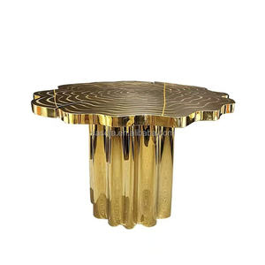 <span class=keywords><strong>Nicolas</strong></span> современный обеденный стол во французском стиле кресло 110 стол ленивый Susan комнатная мебель из розового золотистого металла китайская столовая - Product Image 6