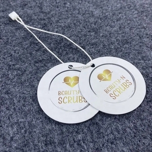 Miễn Phí Thiết Kế Tùy Chỉnh In Ấn Logo Vòng Giấy Treo Thẻ Nhãn Sang Trọng Đu <span class=keywords><strong>Tag</strong></span> Cho Quần Áo - Product Image 6