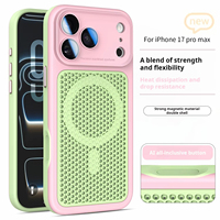 Coque antichoc rigide avec protection magnétique pour objectif et dissipateur de chaleur en maille pour iPhone 18 17 16 ProMax 15 14 Plus 13 12