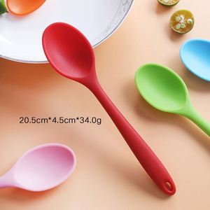 Hot Sale Heat Resistant Food Grade Nonstick <b>Silicone</b> Spoons for Kitchen Cooking Spoon <b>Tools</b> - Product Image 3