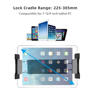 Support d'appui-tête de voiture pour tablette pour sièges arrière s'applique au téléphone de 4.7 à 12.9 pouces et au support de poussette pour tablette/vélo/bébé - Product Image 6