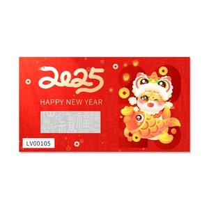 Billets à gratter festifs du Nouvel An 2025, nouvelle impression, livraison rapide, impression numérique, cartes à gratter en papier couché - Product Image 2