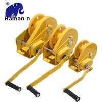 Treuil manuel bidirectionnel autobloquant de type frein pour véhicule, treuil de traction, petite grue, câble en acier jaune 7m/30m, usage domestique