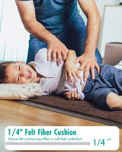 Tappetino Impermeabile 72*72 Pollici, Rivestimento per Tenda Resistente all'Umidità, Tappeto in Feltro per Campeggio, Feltro in Poliestere con Punti in Gomma per Sotto la Tenda - Product Image 4