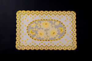 Rectangular <strong>Large</strong> Embossed Lace <strong>Placemats</strong> Waterproof Insulated Table <strong>Placemats</strong> - Product Image 6