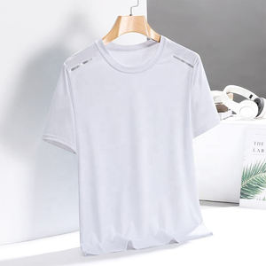 Impresión personalizada en blanco con logotipo para hombres Tu propia marca Transferencia de calor Personalizar camiseta - Product Image 1