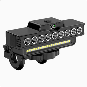 Nuovo Faro <span class=keywords><strong>per</strong></span> Bicicletta ad Alta Intensità, Ricaricabile, con Luce Abbagliante e Clacson, Impermeabile, <span class=keywords><strong>per</strong></span> Illuminazione Notturna su <span class=keywords><strong>Mountain</strong></span> <span class=keywords><strong>Bike</strong></span> - Product Image 1
