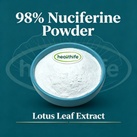 Polvo de Alcaloides de Nuciferina 98% HPLC, Extracto de Hoja de Loto para Cápsulas Adelgazantes, Soporte OEM