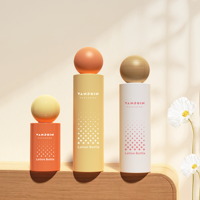 Nouveauté : Flacons en verre cosmétiques de luxe 30g 50g 30ml 100ml 120ml, ensemble de pots en verre pour soins de la peau, emballage de luxe avec couvercle à bille