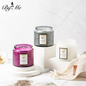 Vela Aromática de Cera de Soya Hecha a Mano con Diseño en Relieve <span class=keywords><strong>BYME</strong></span> HD-001DD-B, Venta al por Mayor, Fragancia para Dormitorio, Regalo de Cumpleaños, Decoración para el Hogar - Product Image 3