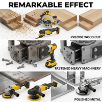 Kit combiné d'outils électriques sans fil pour la fabrication de meubles : ponceuse orbitale, dégauchisseuse, scie sauteuse, ensemble d'outils électriques sans fil au lithium