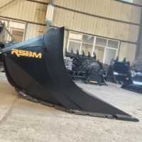 Bucket Lumpur Excavator RSBM Tipe Eropa, Bucket Pembersih Parit, Bucket Grading, Aksesoris Tepi Halus