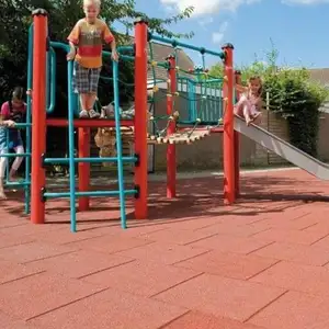 Rubber Flooring Playground Rubber Tiles Outdoor Indoor SBR Granule Epdm Gym Floor Tile