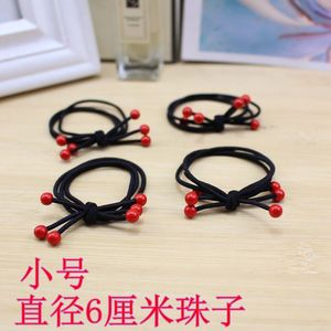 Élastiques à cheveux noirs, petites tailles, avec perles colorées, pour usage quotidien - Product Image 5