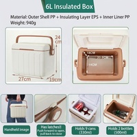 Mini-réfrigérateur portable 6L : Conception compacte pour les marques d'accessoires de voyage