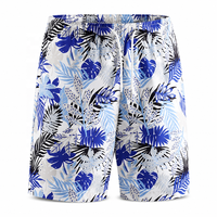 Shorts de sport aquatiques pour hommes, décontractés, à compression, tissés, taille mi-haute, avec cordon de serrage, séchage rapide, doublure anti-humidité, imprimé numérique
