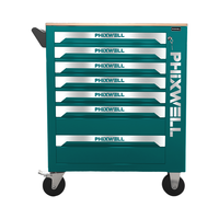 Armoire à outils avec jeu d'outils à main, armoire à outils à 7 tiroirs
