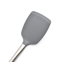 Ustensiles de cuisine en silicone en gros pour ustensiles de cuisine antiadhésifs, ensemble d'ustensiles de cuisine en silicone de 10 pièces avec manche en bois