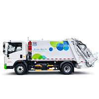 Camion compacteur SINOTRUK HOWO Hanjiang 8CBM 4x2 à chargement arrière hydraulique pour la collecte des déchets et l'assainissement urbain