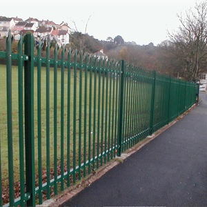 Clôture de sécurité résidentielle en acier galvanisé d'<span class=keywords><strong>occasion</strong></span> à bas prix, modélisation 3D, design personnalisé, anti-corrosion - Product Image 1