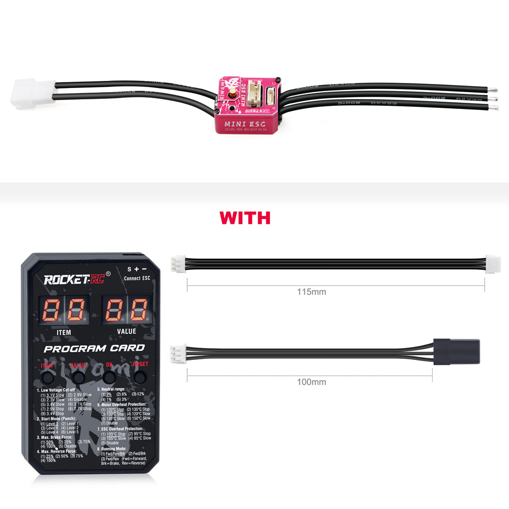 送料無料　ラジコン　ROCKET-RC ブラシレス ESC 130A 新品未使用 S6d08822bf0a84522b3a6e62d4bb26