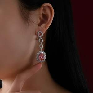2023 luxe femmes belles boucles d'oreilles conçues 925 boucle d'oreille en argent en gros - Product Image 6