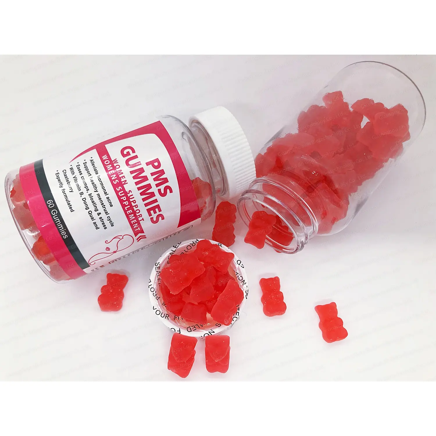 Gummies per alleviare il dolore mestruale alleviare DIM PMS supplemento vegano vitamina gonfiore periodo mestruale dolore dismenorrea caramelle