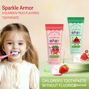 <span class=keywords><strong>Pasta</strong></span> <span class=keywords><strong>de</strong></span> <span class=keywords><strong>Dientes</strong></span> para Niños, a Prueba <span class=keywords><strong>de</strong></span> Caries, Sin Flúor, con Sabor a Fresa y Sandía, en Sachet - Product Image 2