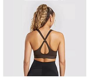 Women's Shockproof Fashion Sports <strong>Bra</strong> Hollow Design Beautiful Back Fitness Vest High Strength Yoga <strong>Bra</strong> - Product Image 6