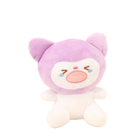 12cm Violet En Peluche Éléphant Jouet Écologique Doux En Peluche Poupée pour Filles Couette pour Pâques Personnalisable PP Coton Maille