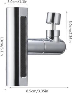 Robinet de cuisine moderne à économie d'eau avec capteur, rallonge de bec rotatif en laiton et cartouche céramique - Product Image 2