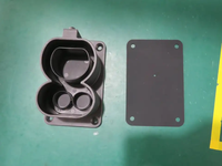 Nouveau support de prise de charge CCS2 pour véhicule électrique, connecteur de charge Combo Type 2, support mural pour chargeur de véhicule électrique, noir