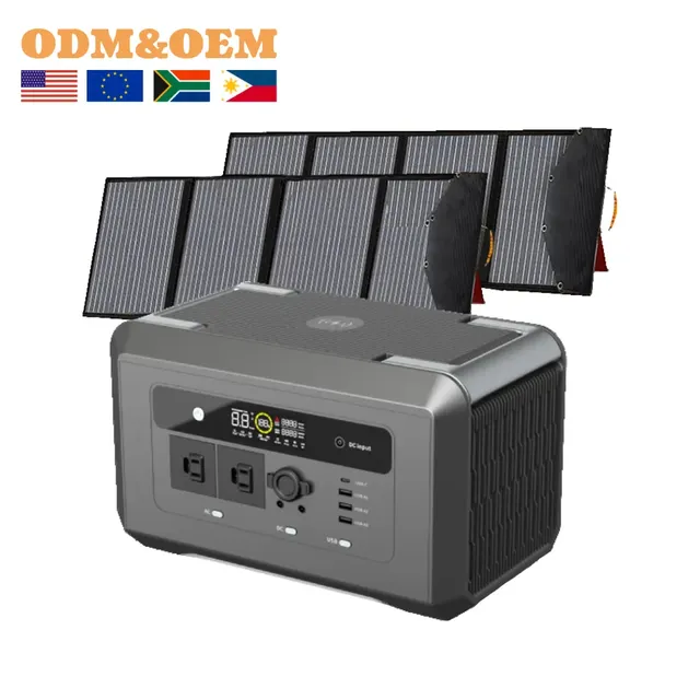 Large Capacity Portable Power Station Powerstation Solar Generator 1200W 1008Wh pylon