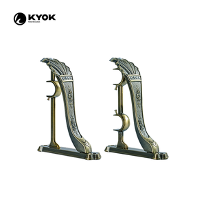 Chân Đế Giữ Rèm Đôi KYOK, Thanh Treo Rèm Kim Loại Tự Dính, Chắc Chắn, Sơn Chữ L - Product Image 2