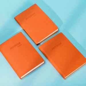 Carnet promotionnel A6 en cuir PU, 100 pages vierges, lignées, à pois, format mini, portable, journal classique pour l'école et les affaires - Product Image 3