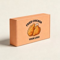 Vente directe usine : Boîtes alimentaires biodégradables à emporter, emballages alimentaires, boîtes à snacks, boîtes en papier pour frites et poulet frit avec impression à l'encre de soja