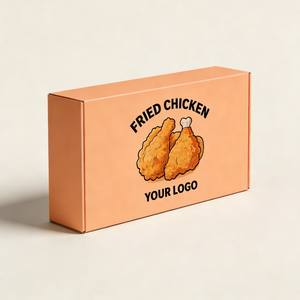 กล่องอาหารแบบย่อยสลายได้สำหรับขายส่งจากโรงงาน กล่องบรรจุภัณฑ์อาหาร กล่องขนม กล่องกระดาษพิมพ์ด้วย<span class=keywords><strong>หมึก</strong></span>ถั่วเหลือง สำหรับเฟรนช์ฟรายส์ ไก่ทอด - Product Image 4