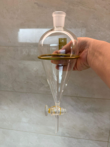 Entonnoir de remplissage en verre BORO3.3 en forme de poire de 500 ml, 1000 ml, 2000 ml, distributeur de parfum avec bouchon en verre ou en PTFE - Product Image 4