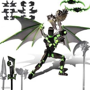 Juguete Modelo Lucky 13 <span class=keywords><strong>de</strong></span> Plástico Impreso en 3D, Articulado y Móvil, <span class=keywords><strong>de</strong></span> la Quinta Generación, con Diseño <span class=keywords><strong>de</strong></span> Ángel <span class=keywords><strong>de</strong></span> Seis Alas Illidan, Superventas Transfronterizo - Product Image 1