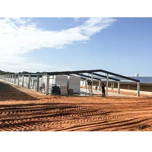 Fast Install Prefab H Section Steel Column Metal Chicken House Prefabricated Buildings Steel Poultry House