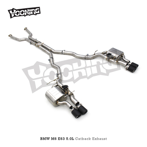 Sistema de escape ODM Valvetronic para <span class=keywords><strong>BMW</strong></span> <span class=keywords><strong>M6</strong></span> E63 <span class=keywords><strong>V10</strong></span> 5.0L 2006-2010 Sistema de escape Catback DE RENDIMIENTO DE ACERO INOXIDABLE - Product Image 6