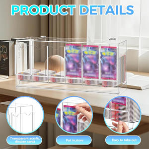 Supports d'affichage d'usine pour cartes à collectionner Pokémoned MTG TCG, en acrylique transparent, taille personnalisée, distributeur de boosters à 6 emplacements - Product Image 3