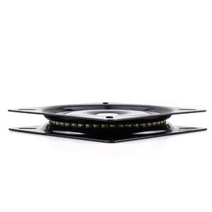 <b>Swivel</b> Plate 154x154mm Black Cold-Rolled Steel Rotatable For Sofa <b>Bar</b> <b>Stool</b> Base - Product Image 2